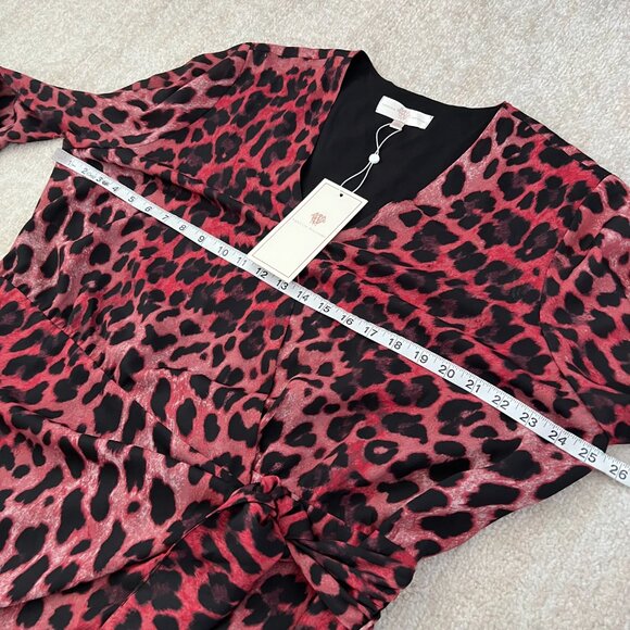 NWT HSN Vanessa Williams Animal Print Boho Summer Midi Wrap Dress 1X - Picture 7 of 10
